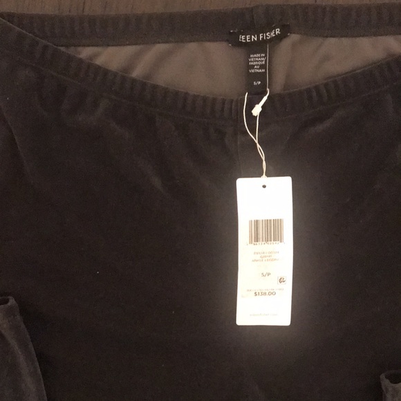 Eileen Fisher Womens Velvet Ankle Leggings Graphite Stretch Slimming Pants Sz  S - Picture 6 of 10